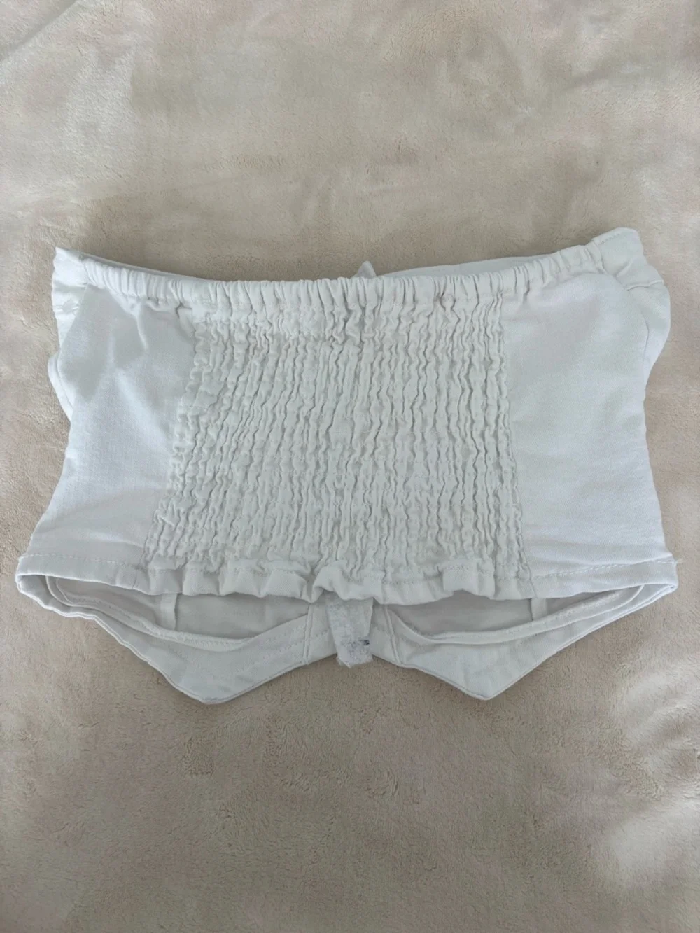 Love Tree DENIM white crop top - Picture 3 of 3